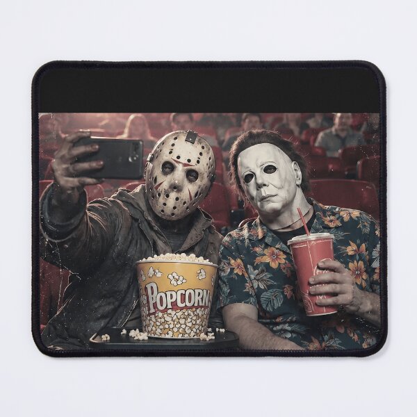 Item preview, Michael Myers Tshirts And Jason Voorhees Sitting Together At The Cinema designed and sold by Hydlaaksmndriss.