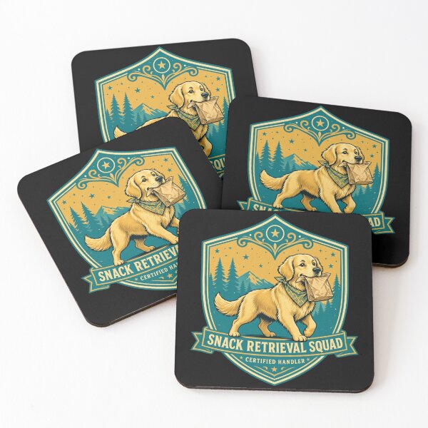 Item preview, Snack Retrieval Squad Certified Handler Golden Retriever designed and sold by CF_VintageDesign.