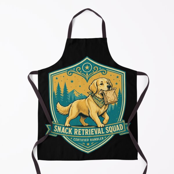 Item preview, Snack Retrieval Squad Certified Handler Golden Retriever designed and sold by CF_VintageDesign.