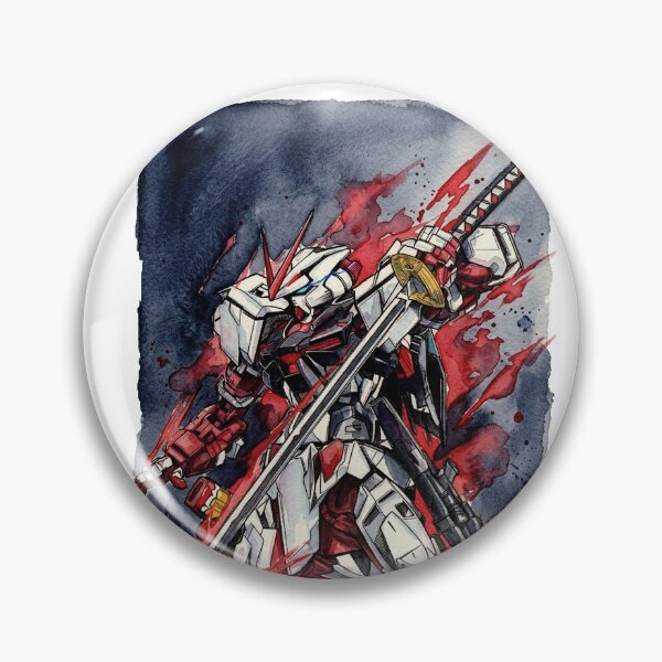 Item preview, astray gundam red frame vector ink gundam seed illustration watercolour traditional draw designed and sold by sabartgunpla.
