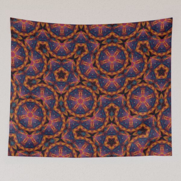 Item preview, Blue Persian Flannel Pattern designed and sold by Shy Fractal Designs.