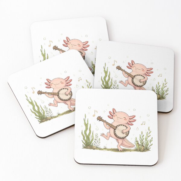 Item preview, Axolotl Playing Banjo designed and sold by SageToppal.