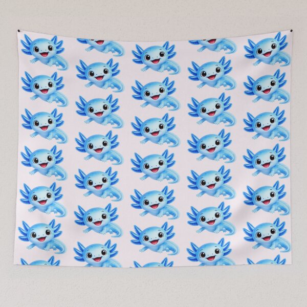 Item preview, Cute Blue Axolotl designed and sold by BackgroundND.