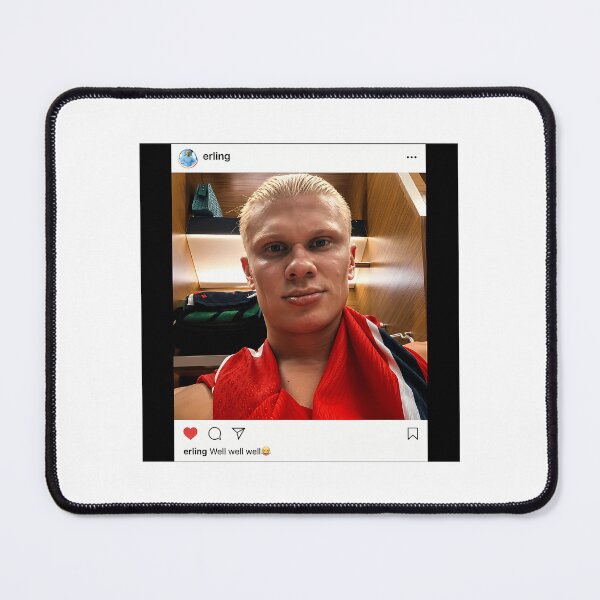 Item preview, Erling Haaland Well Well Well Meme Sticker designed and sold by SilverlakeLove.