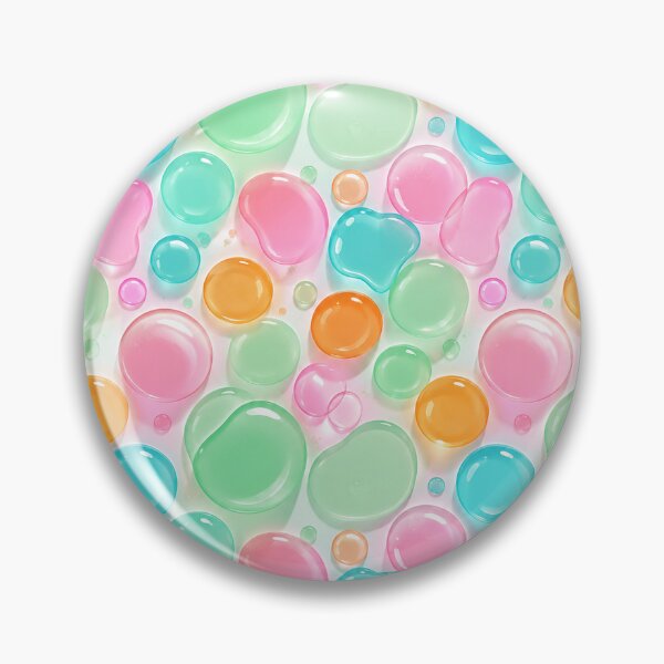 Item preview, Colorful Gel Bubble Pattern Pastel Y2K Candy Blob Print Design designed and sold by TM DESIGNS AND MORE.