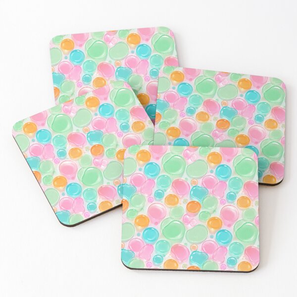 Item preview, Colorful Gel Bubble Pattern Pastel Y2K Candy Blob Print Design designed and sold by TM DESIGNS AND MORE.