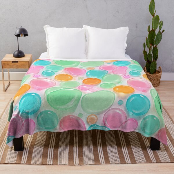 Item preview, Colorful Gel Bubble Pattern Pastel Y2K Candy Blob Print Design designed and sold by TM DESIGNS AND MORE.