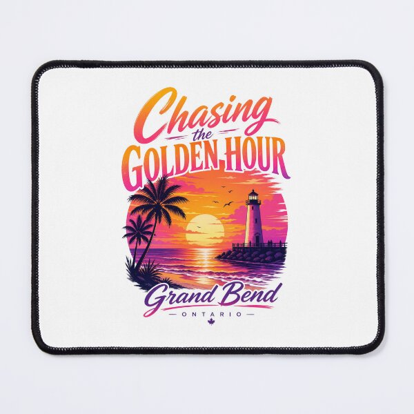 Item preview, Grand Bend Vibrant Sunset Art – Chasing the Golden Hour – Lake Huron Tropical Beach Design – Ontario Summer Poster designed and sold by bobscraze.