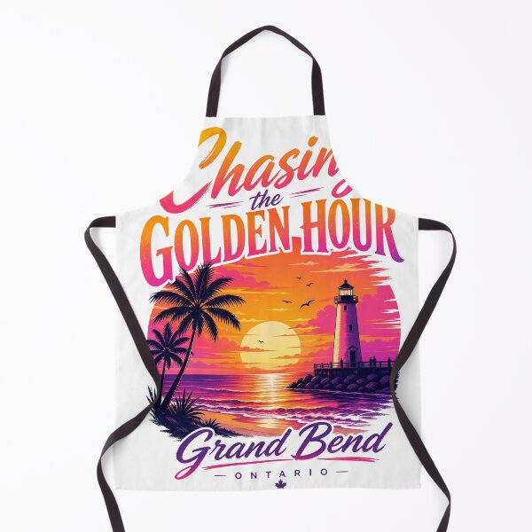 Item preview, Grand Bend Vibrant Sunset Art – Chasing the Golden Hour – Lake Huron Tropical Beach Design – Ontario Summer Poster designed and sold by bobscraze.