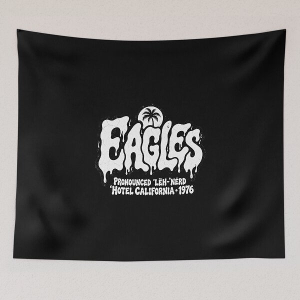 Item preview, Eagles Hotel California 1976 Classic Rock Melting Logo designed and sold by JMS-Artvintage.