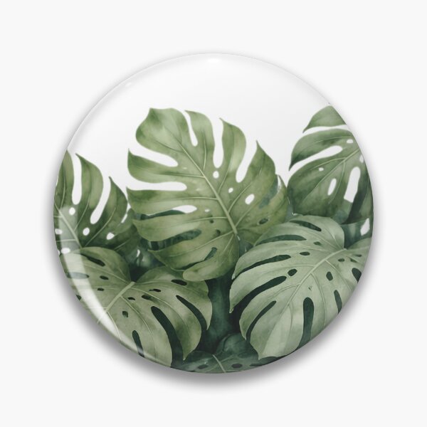 Item preview, Muted Watercolour Monstera Leaf Border Design designed and sold by EcologicoolShp.
