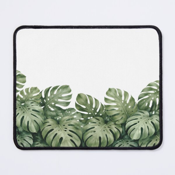 Item preview, Muted Watercolour Monstera Leaf Border Design designed and sold by EcologicoolShp.