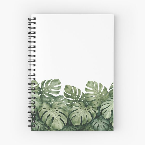 Item preview, Muted Watercolour Monstera Leaf Border Design designed and sold by EcologicoolShp.
