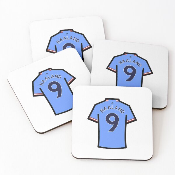 Item preview, Haaland 9 Mc Sky Blues Football Jersey Sticker designed and sold by SilverlakeLove.
