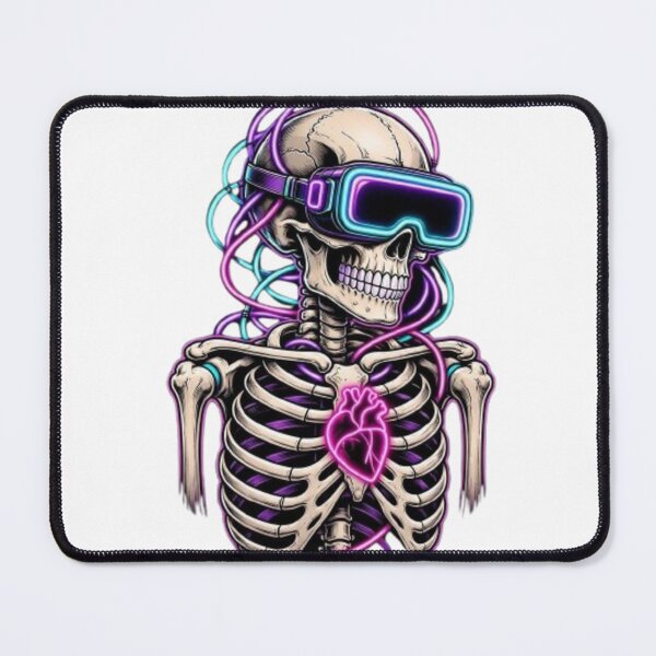 Item preview, Neon Cyberpunk Skeleton VR Gamer designed and sold by Interactive-Art.