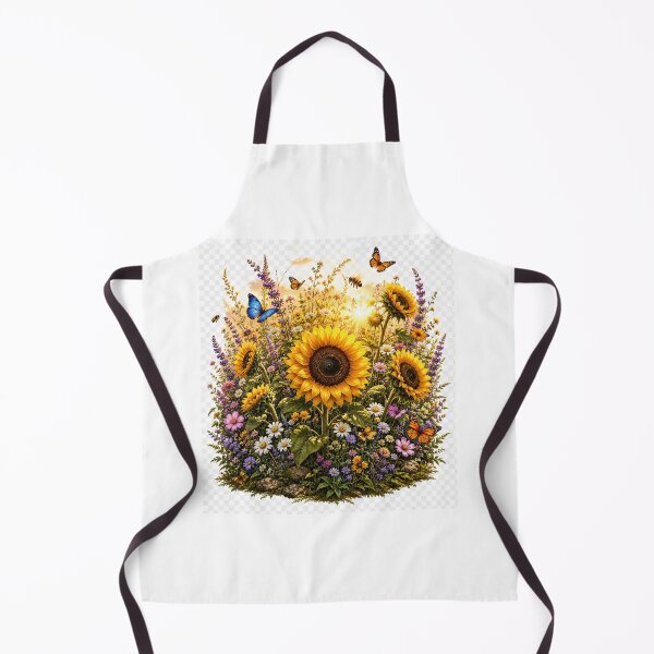 Item preview, Sunflower Garden with Butterflies designed and sold by ThilankaDesign.