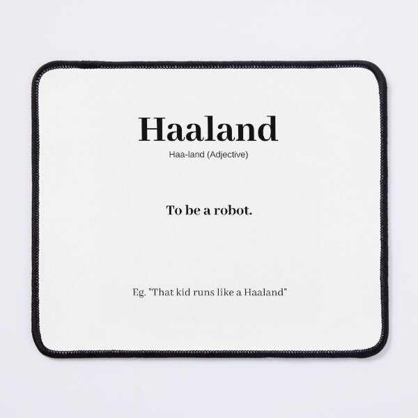 Item preview, Haaland Definition Funny Sticker designed and sold by SilverlakeLove.