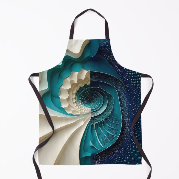 Item preview, Abstract Spiral Design in Blue and White designed and sold by Vicky Brago-Mitchell®.