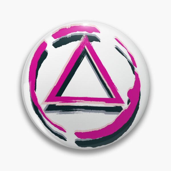 Item preview, Alcoholics Anonymous symbol, pink & back design  designed and sold by OmStudioz .