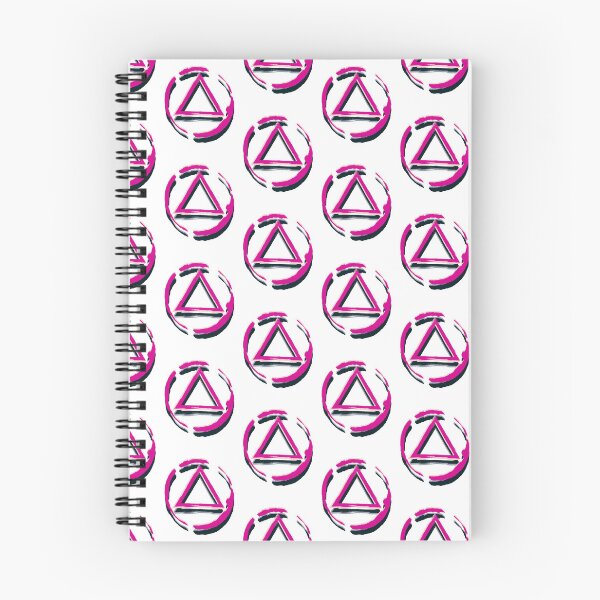 Item preview, Alcoholics Anonymous symbol, pink & back design  designed and sold by OmStudioz .