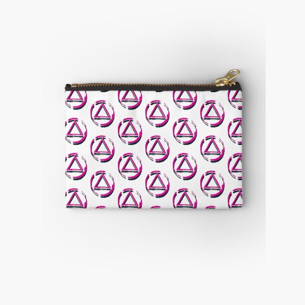 Item preview, Alcoholics Anonymous symbol, pink & back design  designed and sold by OmStudioz .