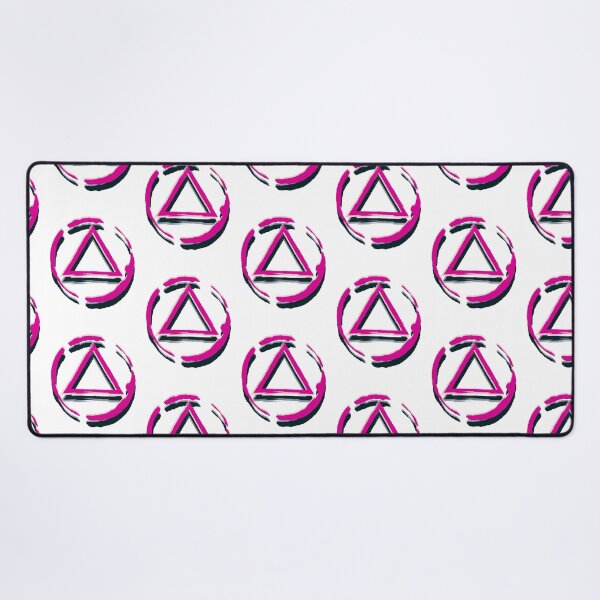 Item preview, Alcoholics Anonymous symbol, pink & back design designed and sold by OmStudioz .