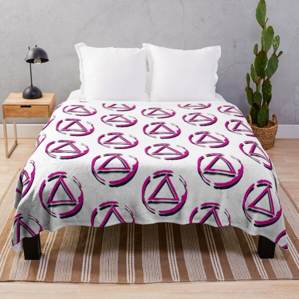 Item preview, Alcoholics Anonymous symbol, pink & back design designed and sold by OmStudioz .