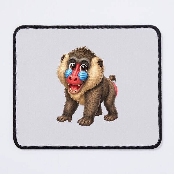 Item preview, Cute Baboon Illustration designed and sold by BackgroundND.