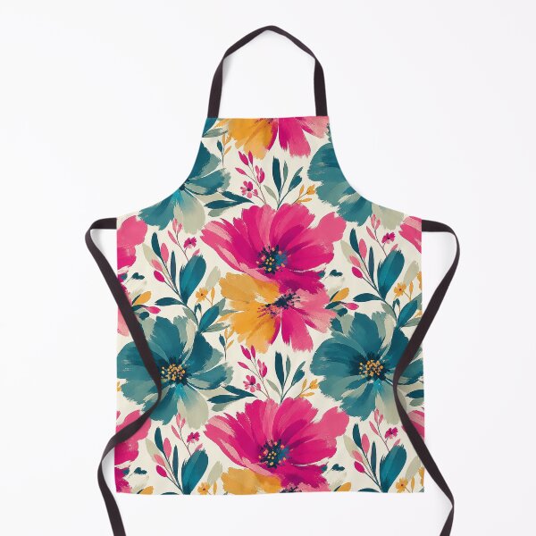 Item preview, Bold Floral Pattern Colorful Painted Flowers Botanical Print Design designed and sold by TM DESIGNS AND MORE.