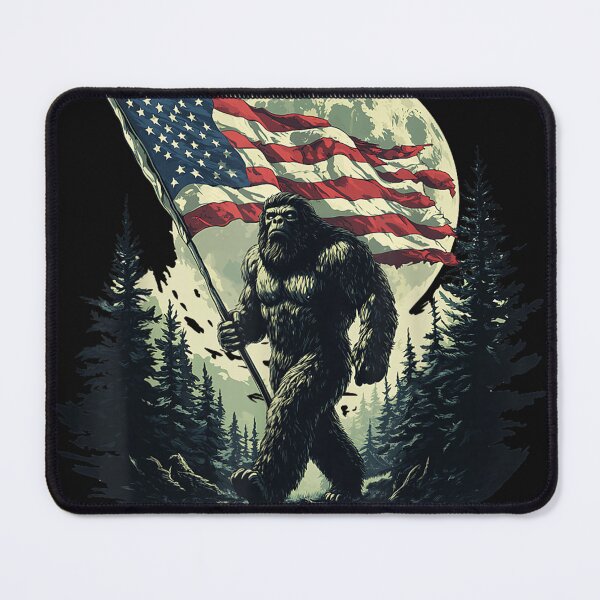 Item preview, Big Foot Sasquatch American Flag Patriotic 4th July designed and sold by MatildaEllery.