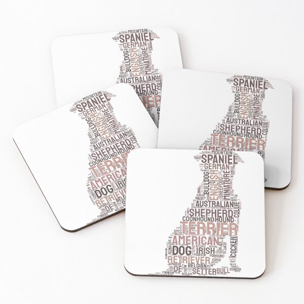 Item preview, Howling Puppy Dog Breeds Typography Design designed and sold by AyfuDesigns.