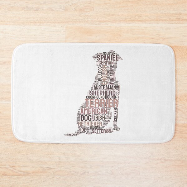 Item preview, Howling Puppy Dog Breeds Typography Design designed and sold by AyfuDesigns.