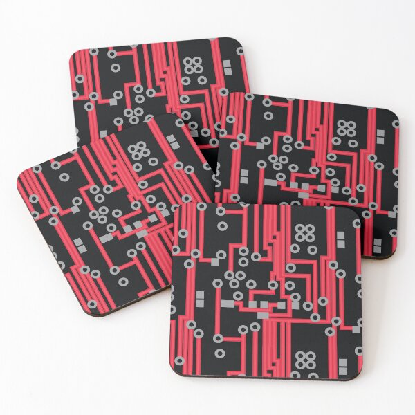 Item preview, Red Circuit Board Technology Geeky Cyberpunk Tech designed and sold by VintageStyle.