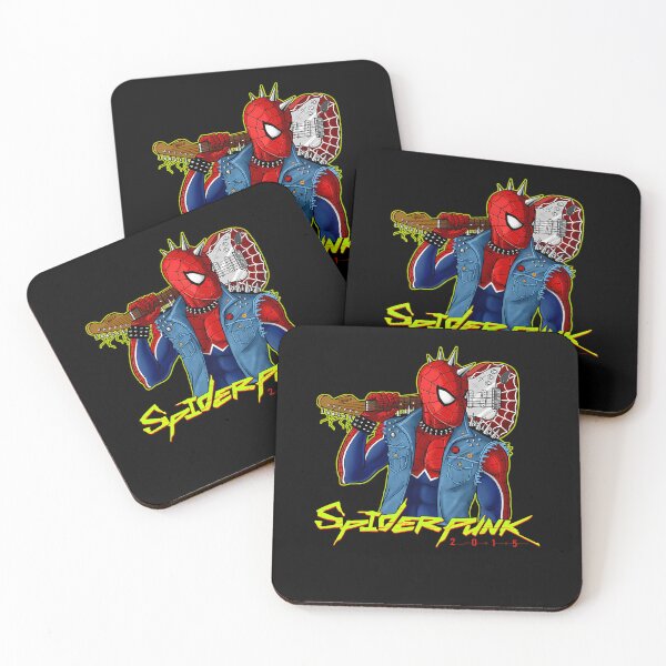Item preview, Spider-Punk Guitar Denim Vest Spiked Mask designed and sold by the-snow-drop.