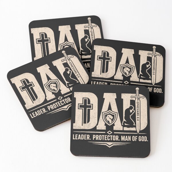 Item preview, Dad Leader Protector Man of God Christian Father's Day designed and sold by MatildaEllery.