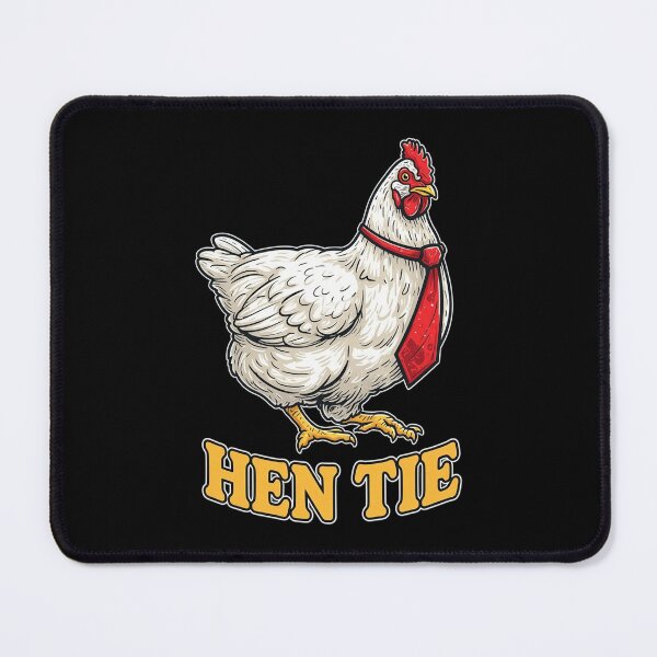 Item preview, Hen Tie Chicken Pun designed and sold by elfredaadams.