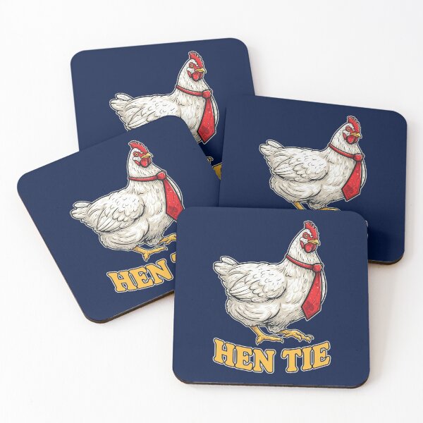 Item preview, Hen Tie Chicken Pun designed and sold by elfredaadams.