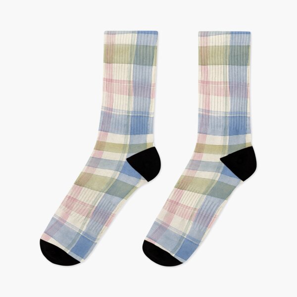 Item preview, Pastel Watercolor Plaid Pattern Soft Cottagecore Checkered Print designed and sold by TM DESIGNS AND MORE.