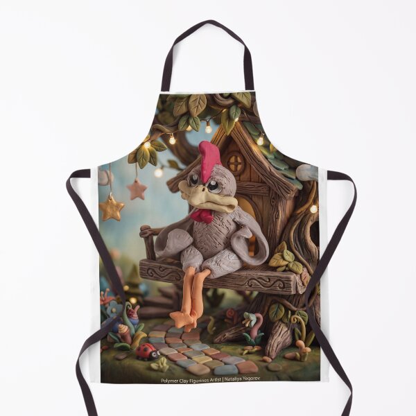 Item preview, Whimsical Clay Chicken in Treehouse designed and sold by Andrey Yurkevich Art.