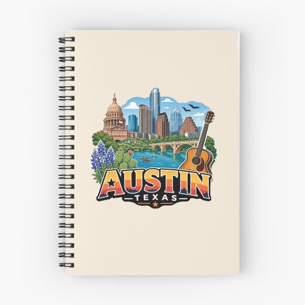 Item preview, Austin, Texas Skyline and Music Scene designed and sold by Myra365Art.