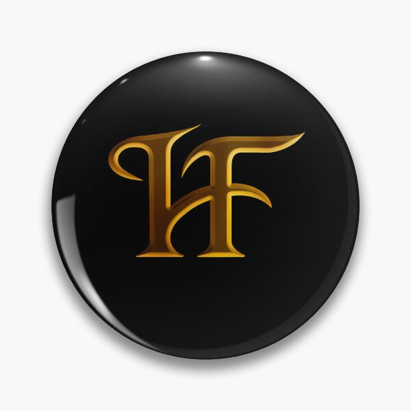 Item preview, Golden HF Metal Initial Monogram designed and sold by PatrickBrandt.