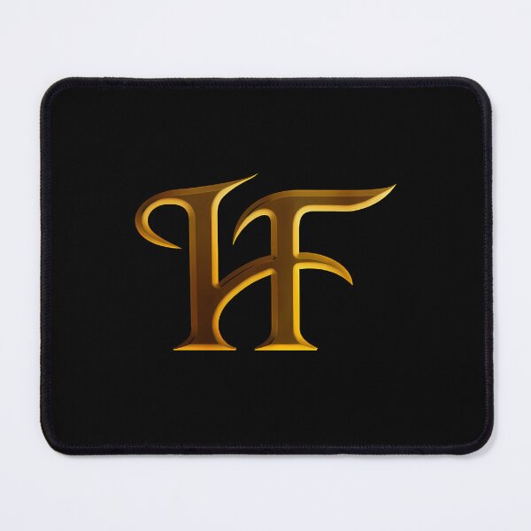 Item preview, Golden HF Metal Initial Monogram designed and sold by PatrickBrandt.