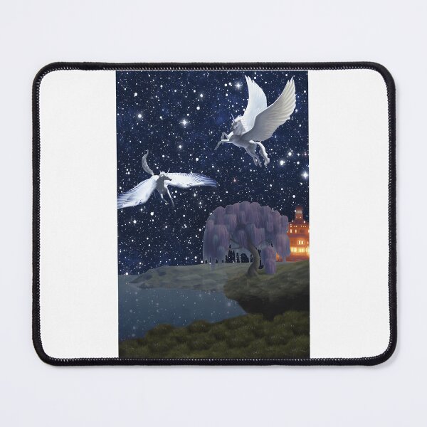 Item preview, Silveny And Greyfell Flying Over Havenfield designed and sold by RebelNatures.