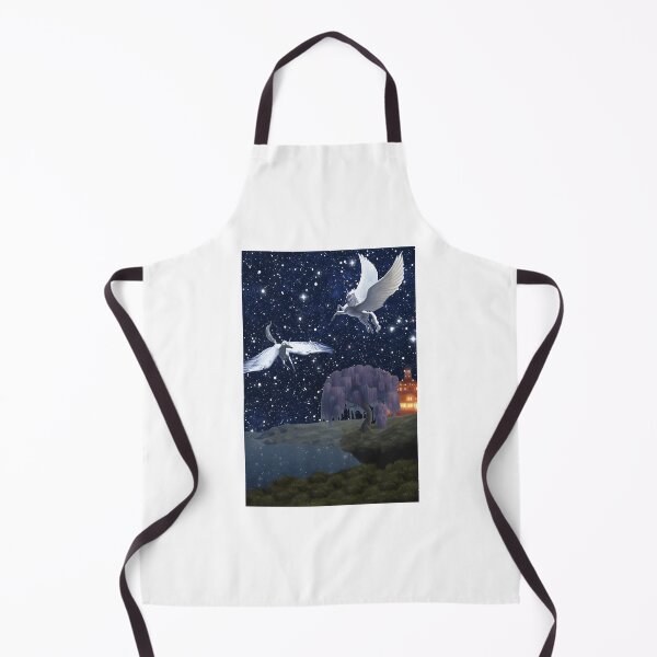 Item preview, Silveny And Greyfell Flying Over Havenfield designed and sold by RebelNatures.