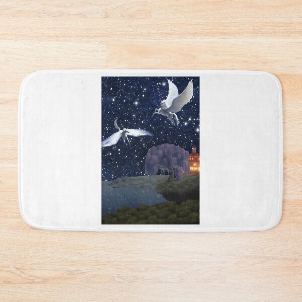 Item preview, Silveny And Greyfell Flying Over Havenfield designed and sold by RebelNatures.
