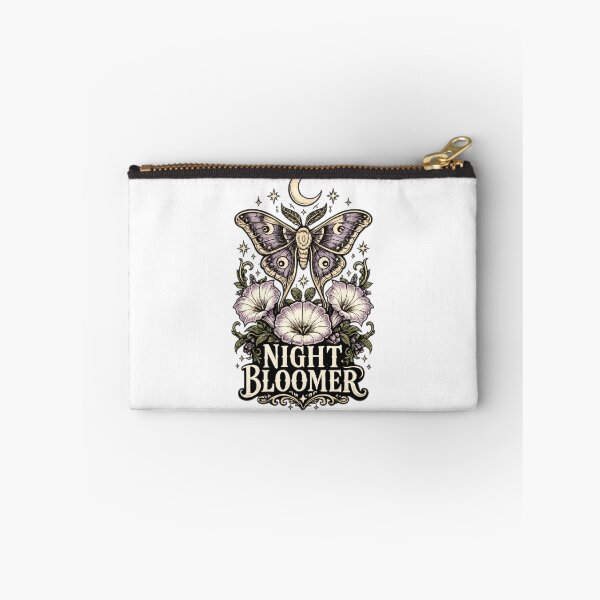 Item preview, Night Bloomer Moth Nocturnal Botanical Design designed and sold by markymaarty.