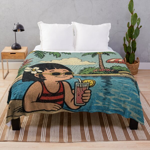 Item preview, Retro comic, girl by the pool designed and sold by Mauswohn.