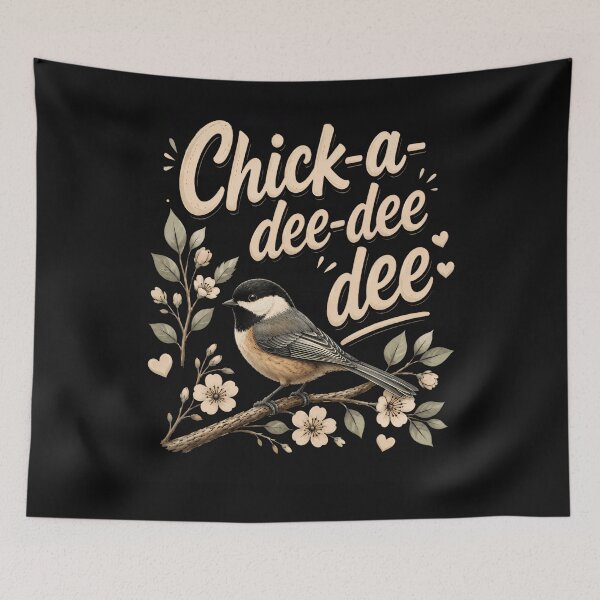 Item preview, Chick A Dee Dee Dee Chickadee Bird Birding Bird Lover designed and sold by JamesCrArt.
