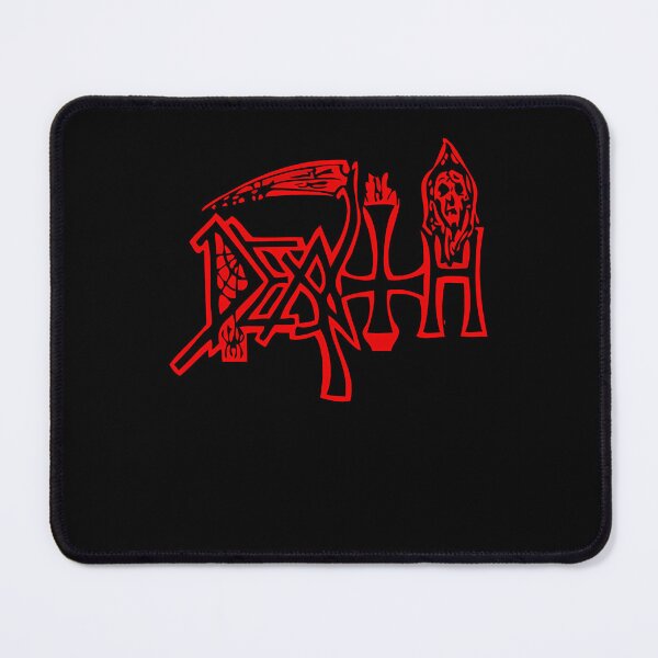 Item preview, Red Extreme Death Metal Band Logo Scythe designed and sold by leahshuman.