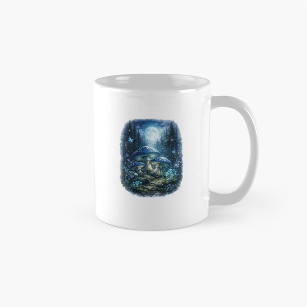 Item preview, Moonlit Mushroom Forest Scene designed and sold by ThilankaDesign.